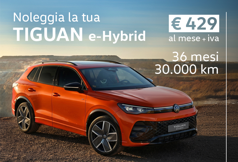 Nuova Tiguan eHybrid a noleggio