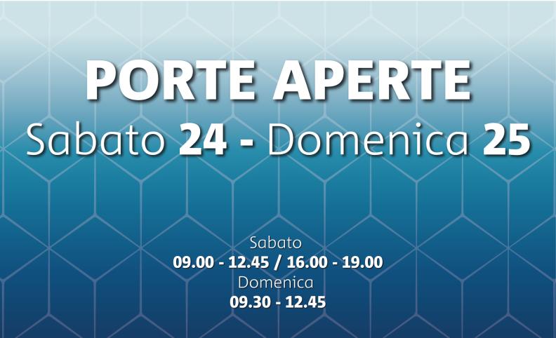 Porte Aperte | Sabato 24 e Domenica 25 Febbraio